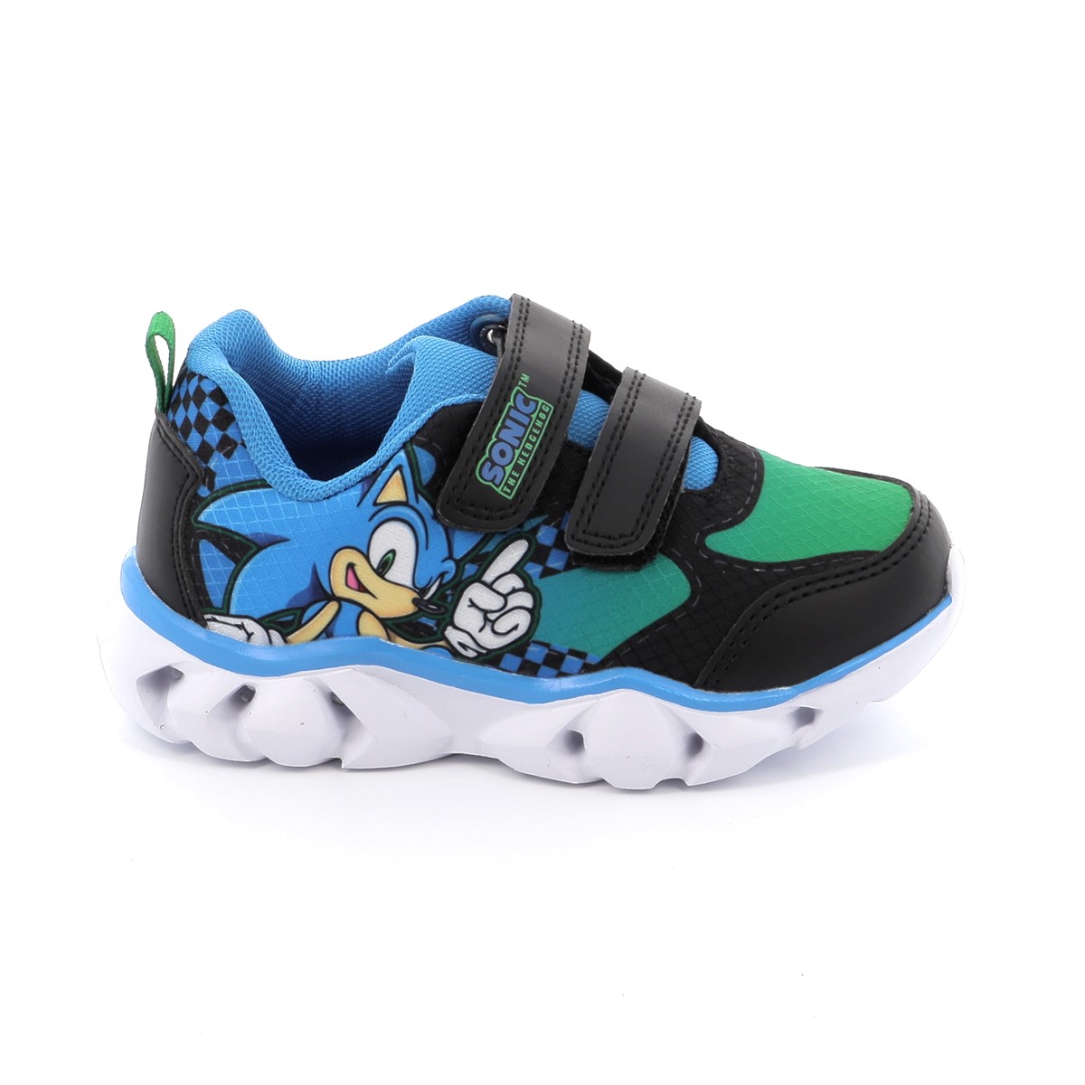 SEGA Παιδικό Αθλητικό Παπούτσι για Αγόρι Sega Sonic The Hedgehog με Φωτάκια Χρώματος Μπλε SC000175
