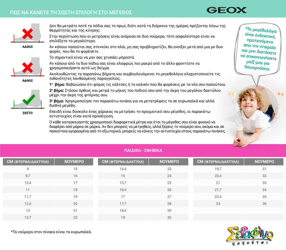 GEOX | ΜεγεθολόγιοΠαιδικό Χαμηλό Casual για Κορίτσι Geox Minnie Χρώματος Λευκό B251HA 00085 C1000