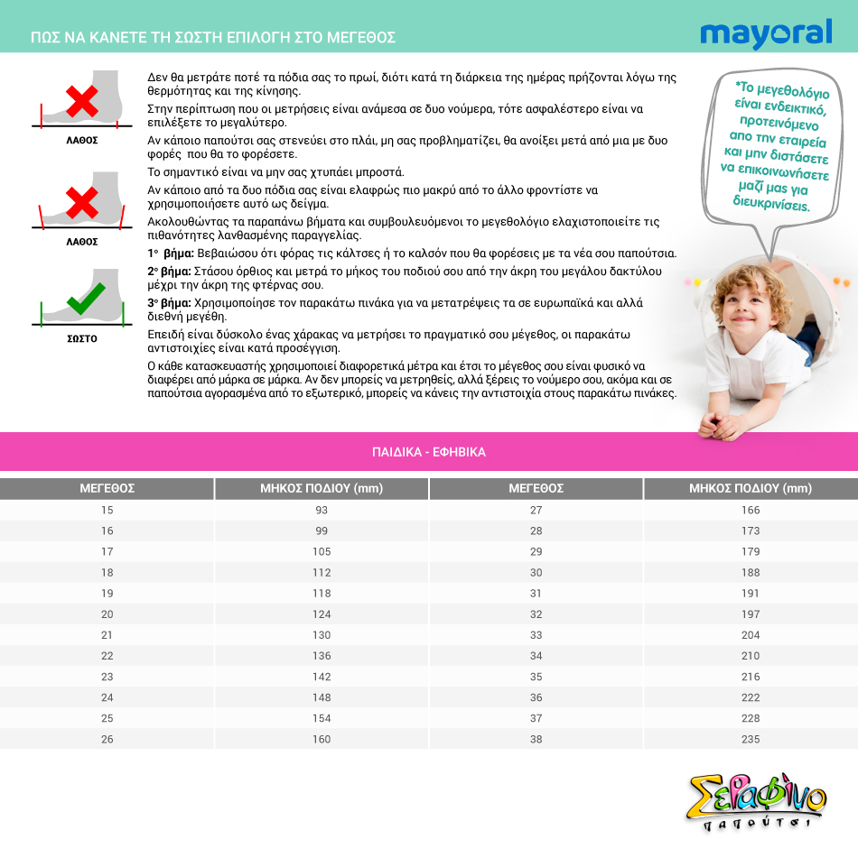 MAYORAL | ΜεγεθολόγιοΠαιδικό Μποτάκι για Αγόρι Mayoral Χρώματος Μπλε 12-42354-031