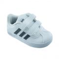 Παιδικό Αθλητικό Adidas Vl Court 2.0 Cmf1 Δερμάτινο Χρώματος Λευκό DB1839