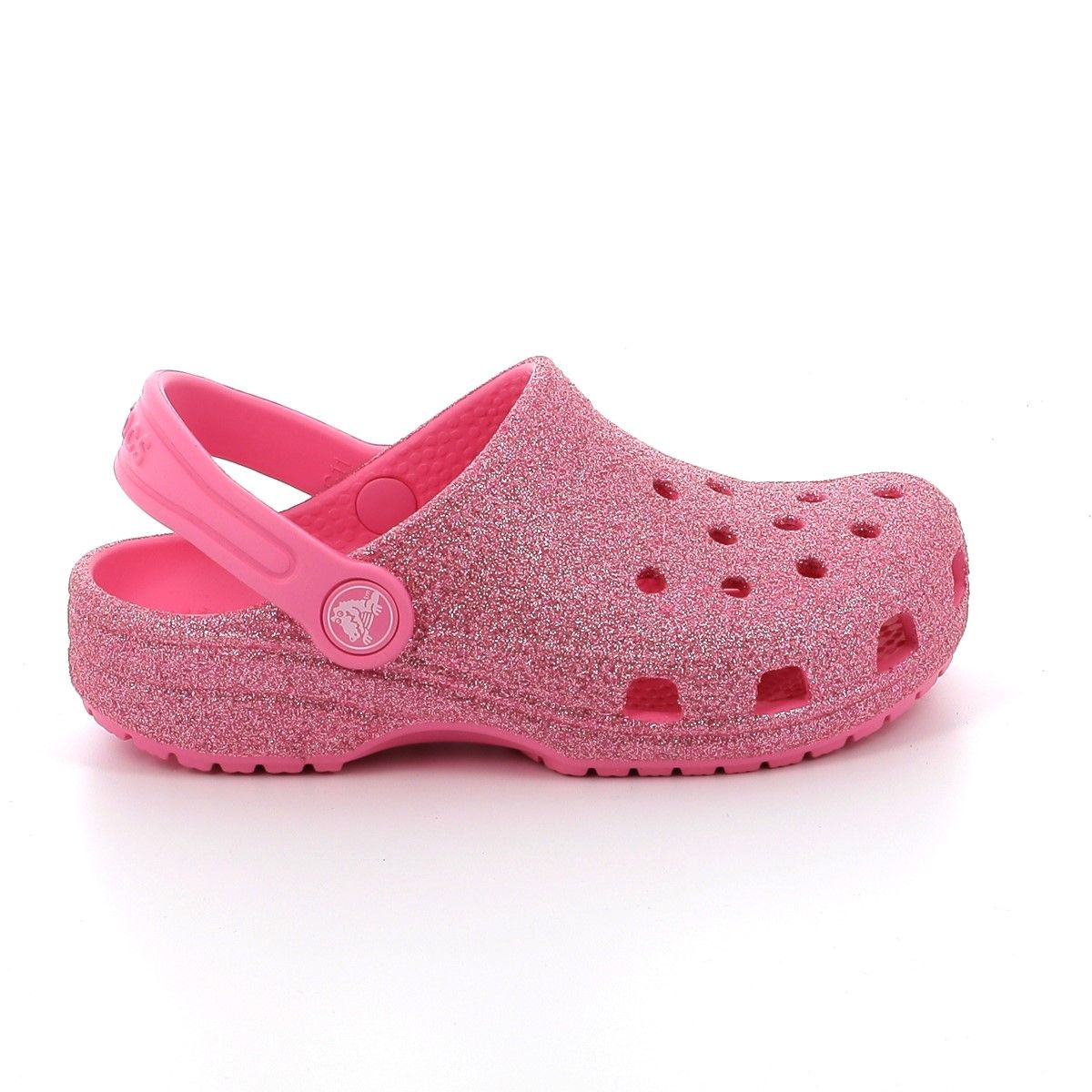 Παιδικό Σαμπό για Κορίτσι Crocs Classic Glitter Clog K Χρώματος Ροζ 206993-669