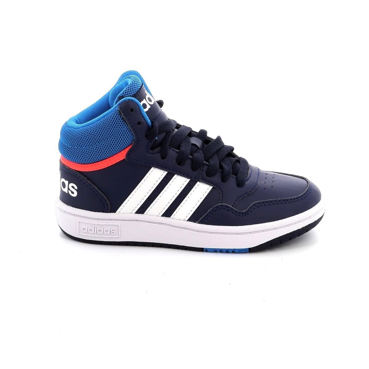Παιδικό Αθλητικό Μποτάκι για Αγόρι Adidas Hoops Mid Χρώματος Μπλε GW0400