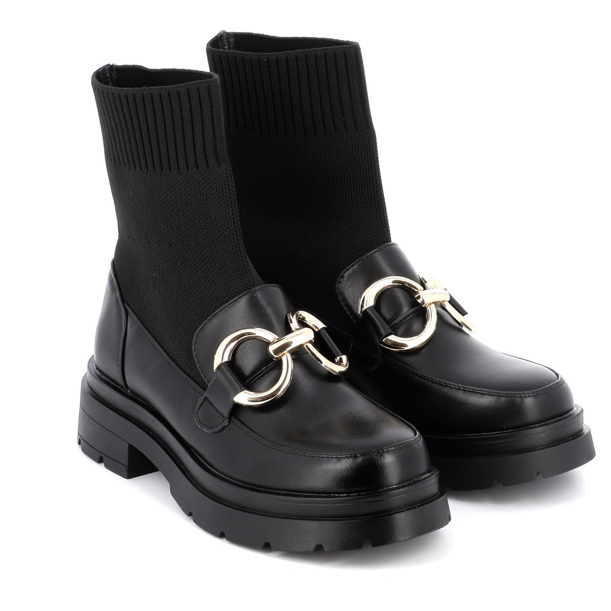 Γυναικείο Μποτάκι Meiva Ideal Shoes Χρώματος Μαύρο MP03-5726.N