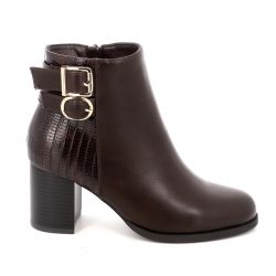Γυναικείο Μποτάκι B-Soft Χρώματος Καφέ 246-9257-52