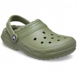Σαμπό Crocs Classic Lined Clog Χρώματος Πράσινο 203591-3BX