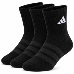 Παιδικές Κάλτσες για Αγόρι Adidas Kids Cushioned Ankle Socks Χρώματος Μαύρο KD1722