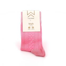 Γυναικείες Κάλτσες Wigglesteps Χρώματος Ροζ FLOSS SNACK PINK