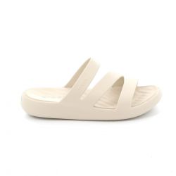 Γυναικεία Σαγιονάρα  Crocs Getaway Strappy Ανατομικό Χρώματος Μπεζ 209587-160