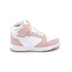 Children's Sports Boot for Girl Puma Rebound V6 Mid Ac+inf Color White 396542-20