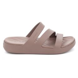 Γυναικεία Σαγιονάρα Crocs Getaway Strappy Ανατομική Χρώματος Καφέ 209587-0LF