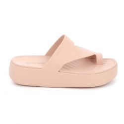 Γυναικείο Mule Crocs Gateaway Platform Toe Loop Ανατομικό Χρώματος Ροζ 210834-7AF