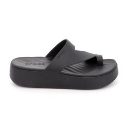 Γυναικείο Mule Crocs Getaway Platform Toe Loop Ανατομικό Χρώματος Μαύρο 210834-001