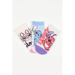 Παιδικές Κάλτσες για Κορίτσι Disney Stitch Χρώματος Πολύχρωμo EZO6018.PACK2