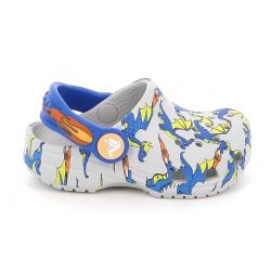 Παιδικό Σαμπό για Αγόρι Crocs Classic Dragon Graphic Clog T Ανατομικό Χρώματος Γκρι 212514-1FT