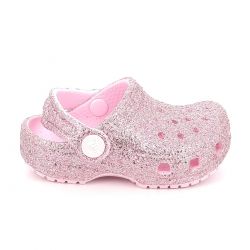 Παιδικό Σαμπό για Κορίτσι Crocs Classic Chunky Glitter Clog T Ανατομικό Χρώματος Ροζ  211940-6ZW