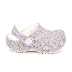Παιδικό Σαμπό για Κορίτσι Crocs Classic Fantasy Glitter Clog T Ανατομικό Χρώματος Λευκό 212562-100