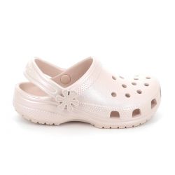 Παιδικό Σαμπό για Κορίτσι Crocs Classic Pearl Shine Clog K Ανατομικό Χρώματος Ροζ 212814-6UR