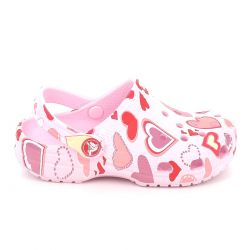 Παιδικό Σαμπό για Κορίτσι Crocs Classic Vday Clog K Ανατομικό Χρώματος Ροζ 209754-7CI
