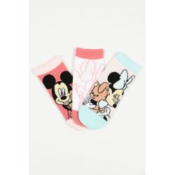 Παιδικές Κάλτσες για Κορίτσι Disney Minnie Mouse Χρώματος Πολύχρωμo EZO6023.PACK1