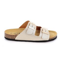 Γυναικεία Comfort Παντόφλα Plakton Χρώματος Χρυσό 180010