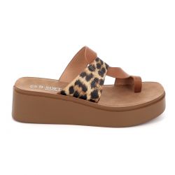 Γυναικείο Mule B-Soft Χρώματος Καφέ 218-841