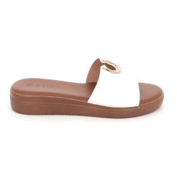 Γυναικείο Mule B-Soft Χρώματος Λευκό 4054.W