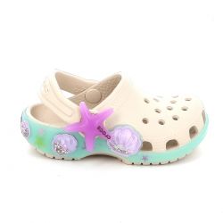 Παιδικό Σαμπό για Κορίτσι Crocs Classic Sea Sparkle Shaker Cgt  Ανατομικό Χρώματος Μπεζ 213274-2MC