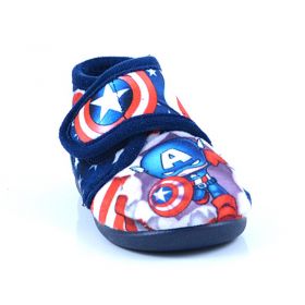 Παιδική Παντόφλα για Αγόρι Natalia Captain America Υφασμάτινη Χρώματος Μπλε 55A