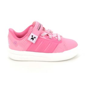 Παιδικό Αθλητικό Παπούτσι για Κορίτσι Adidas Minecraft Lightorama με On/Off Φωτάκια Χρώματος Ροζ KI9112