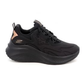 Γυναικείο Αθλητικό Παπούτσι Skechers Bobs Sport Chaos Hi Χρώματος Μαύρο 117513-BBK