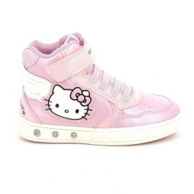 Παιδικό Μποτάκι για Κορίτσι Geox Hello Kitty Ανατομικό Χρώματος Ροζ με on/off φωτάκια J668WC 0NFQ6 C8005