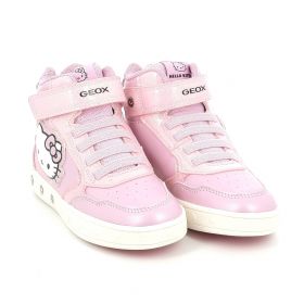 Παιδικό Μποτάκι για Κορίτσι Geox Hello Kitty Ανατομικό Χρώματος Ροζ με on/off φωτάκια J668WC 0NFQ6 C8005