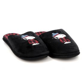 Ανδρική Παντόφλα Parex Snoopy Χρώματος Μαύρο 10134287.B