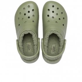 Σαμπό Crocs Classic Lined Clog Χρώματος Πράσινο 203591-3BX