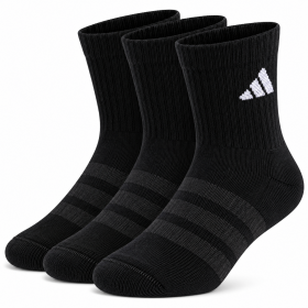 Παιδικές Κάλτσες για Αγόρι Adidas Kids Cushioned Ankle Socks Χρώματος Μαύρο KD1722