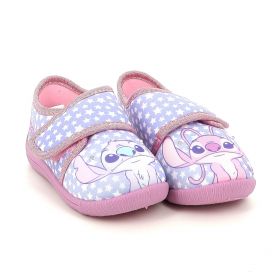 Παιδικό Παντοφλάκι για Κορίτσι Disney Stitch Angel με Φωτάκια Χρώματος Ροζ LS003015