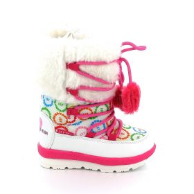 Agatha Ruiz De La Prada Children's Apress Ski Boot for Girls in White Color 221995-B
