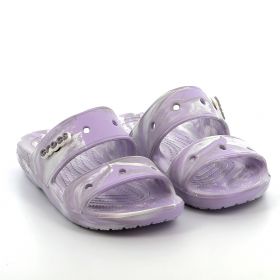 Γυναικεία Σαγιονάρα Crocs Classic Crocs Marbled Sandal Ανατομική Χρώματος Λιλά 207701-5PT