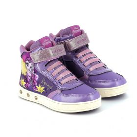 Geox Princecss Rapunzel Purple Anatomical Light On/Off Girls Sports Boot J268WG 0ANKN C8064