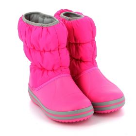 Παιδική Μπότα για Κορίτσι Crocs Winter Puff Boot Kids Χρώματος Ροζ 14613-6TR