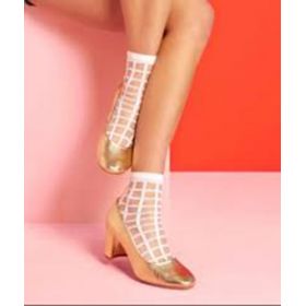 Γυναικείες Κάλτσες Wigglesteps Χρώματος Λευκό CHECKED