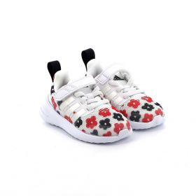 Παιδικό Αθλητικό Παπούτσι για Κορίτσι Fortarun 2.0 Cloudfoam Sport Running Elastic Lace Top Strap Shoes Χρώματος Λευκό Floral GZ9751