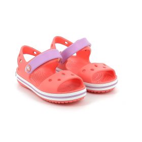 Παιδικό Πέδιλο για Κορίτσι Crocs Ανατομικό  Crocband Sandal Kids Χρώματος Κοραλί 12856-6SL