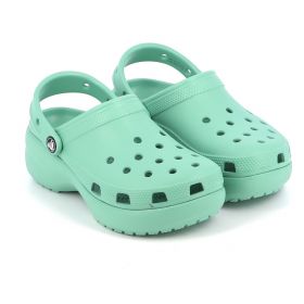 Γυναικείο Σαμπό Crocs Classic Platform Clog W Ανατομικό Χρώματος Πράσινο 206750-3UG