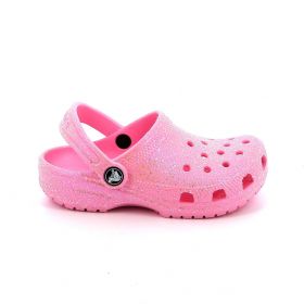 Παιδικό Σαμπό για Κορίτσι Crocs Classic Glitter Clog K Ανατομικό Χρώματος Ροζ 206993-6S0