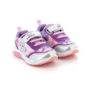 Παιδικό Αθλητικό Παπούτσι για Κορίτσι Disney Frozen με Φωτάκια Χρώματος Μωβ FZ012895
