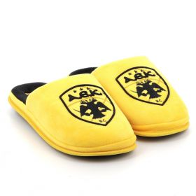 Παιδική Παντόφλα για Αγόρι ΑΕΚ Parex Υφασμάτινη Χρώματος Κίτρινο 10118135.Y
