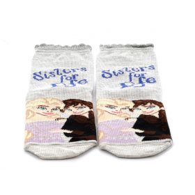 Παιδικές Κάλτσες για Κορίτσι Disney Frozen Χρώματος Γκρι FZ20522-ELSA AND ANNA_1