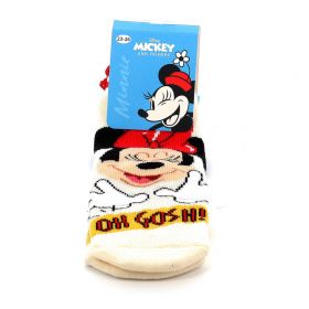 Παιδικές Κάλτσες για Κορίτσι Disney Minnie Χρώματος Εκρού MN20506-SMILE