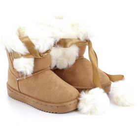 Kids Boot for Girl Bubble Kids Color Brown Camel MP16-20215 M.K.